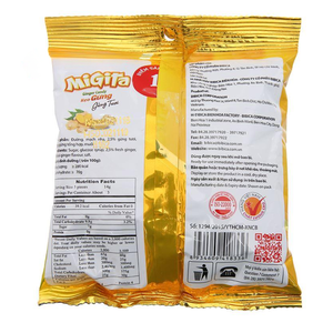 Caramelos de Jengibre Bibica Migita 400g, Bolsa Dorada, Sabor Dulce y Picante - Product Image 2