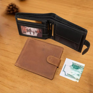 Cartera de Hombre de Alta Calidad, Marca Premium, Tarjetero, Estilo Ejecutivo, Duradera, de Lujo, Corta, Personalizable, a la Moda - Product Image 1