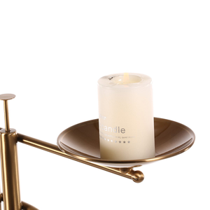 Decoración de Mesa para Cena a la Luz de las Velas, Centro de Mesa Romántico con Portavelas para Bodas, Restaurantes, Decoración del Hogar - Product Image 2