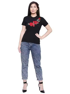 T-shirts à manches courtes pour femmes, de haute qualité, nouveau design par sublimation, respirants, séchage rapide, coupe ajustée - Product Image 4