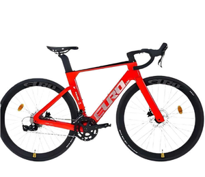 Bicicleta de Carretera de Carreras 700C de Fibra de Carbono Completa con 20/22/24 Velocidades y Sistema de Frenos Sensah V, Horquilla de Acero - Product Image 1
