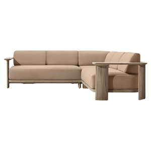 Canapé d'angle modulaire en forme de L Emma Luxury, style minimaliste, rembourré, avec coussins épais, en promotion. - Product Image 4
