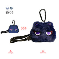 Porte-clés en peluche personnalisé, mini jouet en peluche brodé, faible MOQ, porte-clés chat en peluche, vente en gros, jouet en peluche chat personnalisé