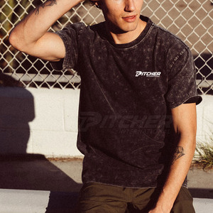 T-shirt tendance délavé à l'acide pour homme – Texture lavée, léger et respirant, idéal pour l'été - Product Image 2