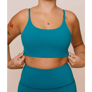 Conjunto de Yoga Ecológico y Transpirable con Logotipo Personalizado, Fabricante de Leggings y Sujetador Deportivo de Spandex/Nylon Acanalado sin Costuras, MOQ Bajo, Marca Privada - Product Image 6