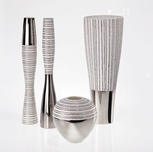 Stylish decorative metal <b>flower</b> vase modern home centerpiece elegant durable handcrafted premium finish artistic design - Product Image 6