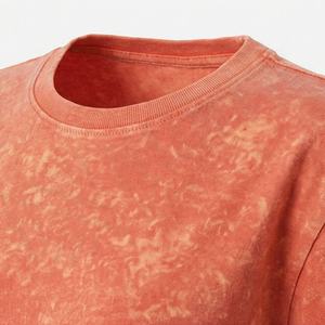 เสื้อยืดทรงหลวมแบบยูนิเซ็กซ์ ล้างสีแบบแอซิดวอช ไหล่ตก ผ้าฝ้าย 100% สีสันปรับแต่งได้ ใส่สบาย เป็นมิตรกับสิ่งแวดล้อม ระบายอากาศได้ดี เหมาะสำหรับฤดูร้อน เสื้อผ้าลำลอง - Product Image 4