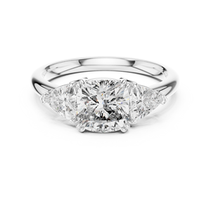 925 Sterling Silver Cushion Cut Moissanite <b>Diamond</b> <b>Ring</b> Wholesale Engagement Jewelry OEM ODM Supplier Factory - Product Image 1