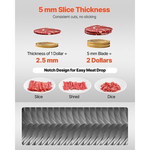 Lama di Ricambio Industriale per Affettatrice di Carne di Grado Commerciale, 5mm in Acciaio Inossidabile, Modello 90, per Carne Disossata e Morbida - Product Image 3