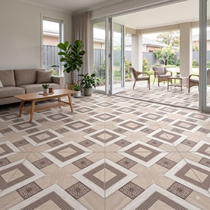 Carreaux de sol en porcelaine contemporains 600x600mm, texture mate, antidérapants, pour murs extérieurs et salles de bain - Product Image 3