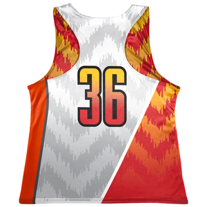 Double Layer Sublimation Lacrosse Pinnies Reversible Sublimation Lacrosse Pinnies OEM Bulk Order Team Practice Tank <b>Top</b> Vest - Product Image 3