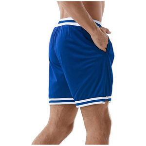 Nuevos shorts deportivos para hombre, los más vendidos, con logo personalizado impreso, de malla sólida, transpirables, casuales, con bordado de chenilla. - Product Image 5