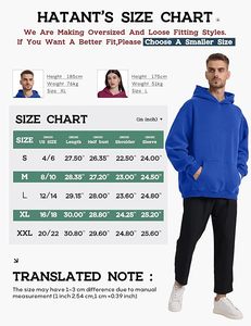 Sudaderas con Capucha Extra Grandes para Hombre y Parejas, Sudaderas Pesadas Estilo Vintage con Lavado Ácido para Hombre, Ropa 2026 - Product Image 5