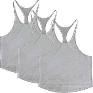 Men's <b>Stringer</b> Tank Tops Muscule Cut Bodybuilding Gym <b>Vest</b> Y-Back Workout Sleeveless T-Shirt - Product Image 3