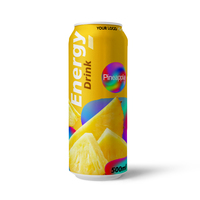 Toonaangevende Vietnamese drankenfabrikant, 330ml koolzuurhoudende energiedrankjes zonder toegevoegde suiker, watermeloen smaak, blik, HACCP/ISO/HALAL gecertificeerd
