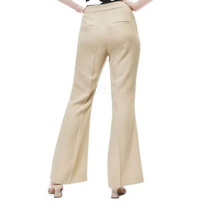 Pantalon évasé léger personnalisé pour femme, été, tissu respirant écologique, haute qualité, décontracté et confortable - Product Image 2