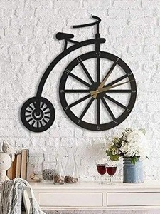 Metal Square Wall <b>Clock</b> Kitchen Utensil Design <b>LED</b> Illuminated Mechanical Movement Needle Display Hourly Chiming Modern - Product Image 2