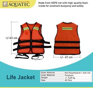 Chaleco Salvavidas para Adultos Hecho de Red de HDPE con Espuma de Alta Calidad para Navegación, Excelente Flotabilidad y Seguridad, Secado Rápido - Product Image 3