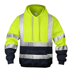High Performance Safety Hoodie ANSI Class 2 Waterproof Customized Logo Visibility Workwear for Active Professional <b>Environments</b> - Product Image 1
