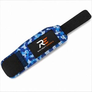 Soporte de Muñeca RAO CRAFT EXPORTS, Azul Camuflaje, Ajustable con Cierre de Velcro, para Levantamiento de Pesas, Entrenamiento de Fuerza, Antideslizante, Protección Básica para Hombre - Product Image 2