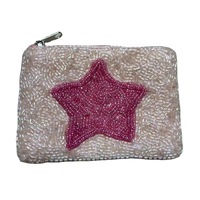 Dompet Koin Bordir Kristal Buatan Tangan Berhias Manik-Manik Warna-Warni untuk Remaja, Dompet Kain Kustom dengan Ritsleting, Fashion Anak-Anak Grosir