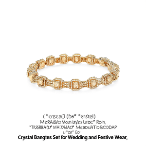 Crystal <b>Bangles</b> <b>Set</b> for Wedding and Festive Wear - Product Image 2