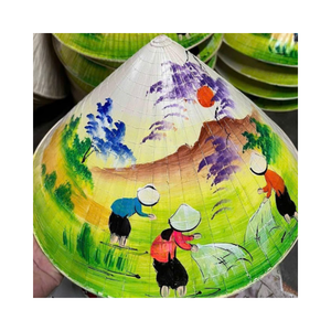 Casquette en paille ajustable à motifs floraux peints à la main, en herbe naturelle, unisexe, pour adulte, accessoire d'été pour la plage, les voyages et les activités de plein air - Product Image 2
