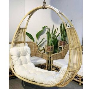 Sustainable Luxury Rattan Indoor Outdoor <b>Hanging</b> Chair High Quality Eco-friendly Multifunction Suitable for Garden Balcony Use - Product Image 1