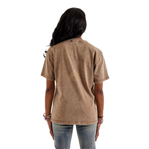 High Quality 100% Cotton T Shirts Custom logo Acid Washed Vintage <b>Top</b> Trendy Style <b>Rhinestone</b> Work T Shirts For Men and Women - Product Image 3
