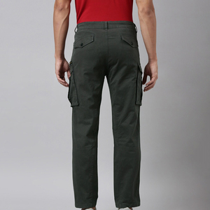 Pantalones Cargo Deportivos Casuales para Hombre, Multibolsillos, Pierna Recta, Cierre de Cremallera, Cintura Elástica, para Actividades Deportivas al Aire Libre en Otoño - Product Image 4