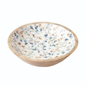 Frutero de Madera Artesanal Premium con Arte Decorativo de Meena, Tazón de Madera Natural para Servir Frutas Frescas - Product Image 3