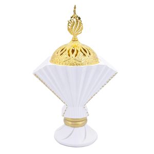 Luxury Resin Wood Bakhoor Incense Burner Arabic Mabkhara Oud Burner Islamic Home Decor Ramadan <b>Eid</b> <b>Gift</b> Incense Holder - Product Image 6