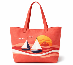 Bolsa de Lona Personalizada, Bolsa de Playa de Algodón, Bolsa de Hombro para Mujer, Bolsa de Compras con Cierre para Vacaciones y Viajes - Product Image 4