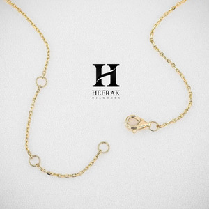 Colgante de Corazón de Diamante Móvil de Oro de 14K de Lujo, Diamante Cultivado en Laboratorio Certificado por IGI, Charm de Corazón Ovalado Vertical con Halo - Product Image 2