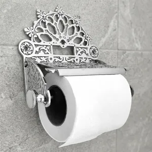 Victorian Toilet Paper Holder Decorative Wall Mounted Metal Toilet Roll Holder <b>Bathroom</b> Tissue Holder Washroom <b>Accessory</b> - Product Image 5