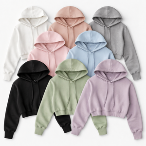 Sudaderas Cortas para Mujer al por Mayor - Diseños Elegantes Disponibles |   Fabricante OEM Personalizado al por Mayor - Product Image 5