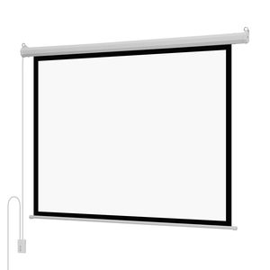Schermo di Proiezione Elettrico Motorizzato da 72 Pollici 4:3 1080 HD, Montaggio a Parete per Proiettore 4K, Compatibile 16:9 Remo - Product Image 1
