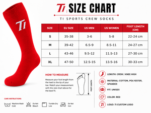 TI Sports Crew <b>Socks</b> Custom Logo Athletic Performance <b>Socks</b> Premium Knee High Sports <b>Socks</b> with TI Custom Logo Custom Team Crew - Product Image 5