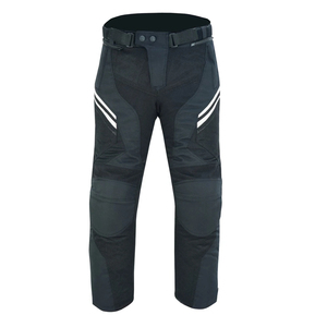 Pantalones de Motocicleta para Hombre, Negros con Rayas Blancas, Transpirables, para Todas las Estaciones, Ropa de Carreras - Product Image 5