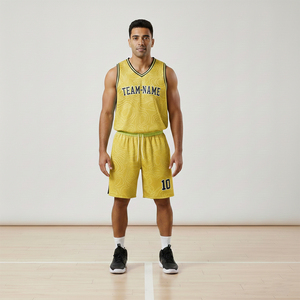 Ensemble de maillots de basket-ball unisexes personnalisés, sublimation double face, respirant, uniforme de basket-ball, vêtements de sport avec nom d'équipe pour adultes - Product Image 1