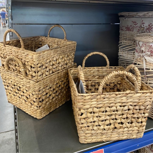 Versatile Water Hyacinth Storage Baskets for Organizing Eco-friendly Craft Supplies and Office Accessories Made in Vietnam - Product Image 3