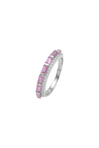 Anillo de Zafiro y Diamantes Múltiples en Plata de Ley 92.5 KLSR-11782 - Product Image 4