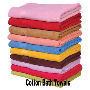 Hotel <b>Bath</b> <b>Towel</b> <b>Set</b> 27x54 Inch 360 GM Soft Absorbent 80/20 Cotton Polyester Blend Large Size for Spa Use - Product Image 1