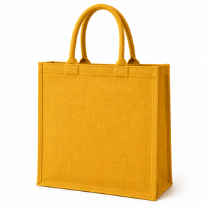 AMANI Radiate Positive Vibes <b>Jute</b> Shopping <b>Bag</b> <b>Large</b> Hand Length Handle Supermarket Gift Promotion Grocery Tote - Product Image 6