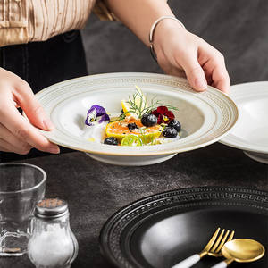 Juegos de vajilla de gres en relieve Vintage, vajilla en blanco y negro, tazas de alivio, platos, platos y cuencos, juegos de vajilla de cerámica - Product Image 5