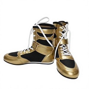 Chaussures de boxe légères pour hommes et femmes, semelle en caoutchouc respirante, adaptées à l'entraînement, au sparring et aux compétitions de boxe. - Product Image 4