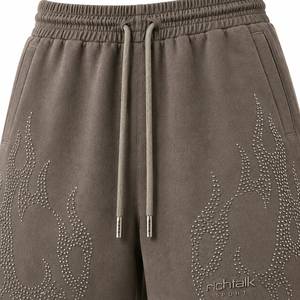 RICHTALK SPORTS <b>Men's</b> Baggy <b>Trousers</b> Mid Waist <b>Drawstring</b> Casual Breathable Lightweight Winter Wear Quick Dry Polyester/Cotton - Product Image 4