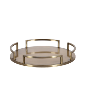 Silver Decorative <b>Tray</b> Round <b>Vanity</b> <b>Tray</b> Custom-Size Modern Style for Home and Hotel Multi-purpose Usage - Product Image 6