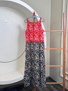 Vestido largo sin mangas de ocio para mujer, vestido largo con estampado geométrico, ropa de vacaciones, cómodo, holgado, novedad - Product Image 4