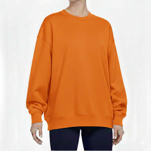 Sweat-shirt pour femme, coupe ample, confortable, matière douce et chaude, idéal pour les tenues décontractées, le confort à la maison et le style urbain. - Product Image 1